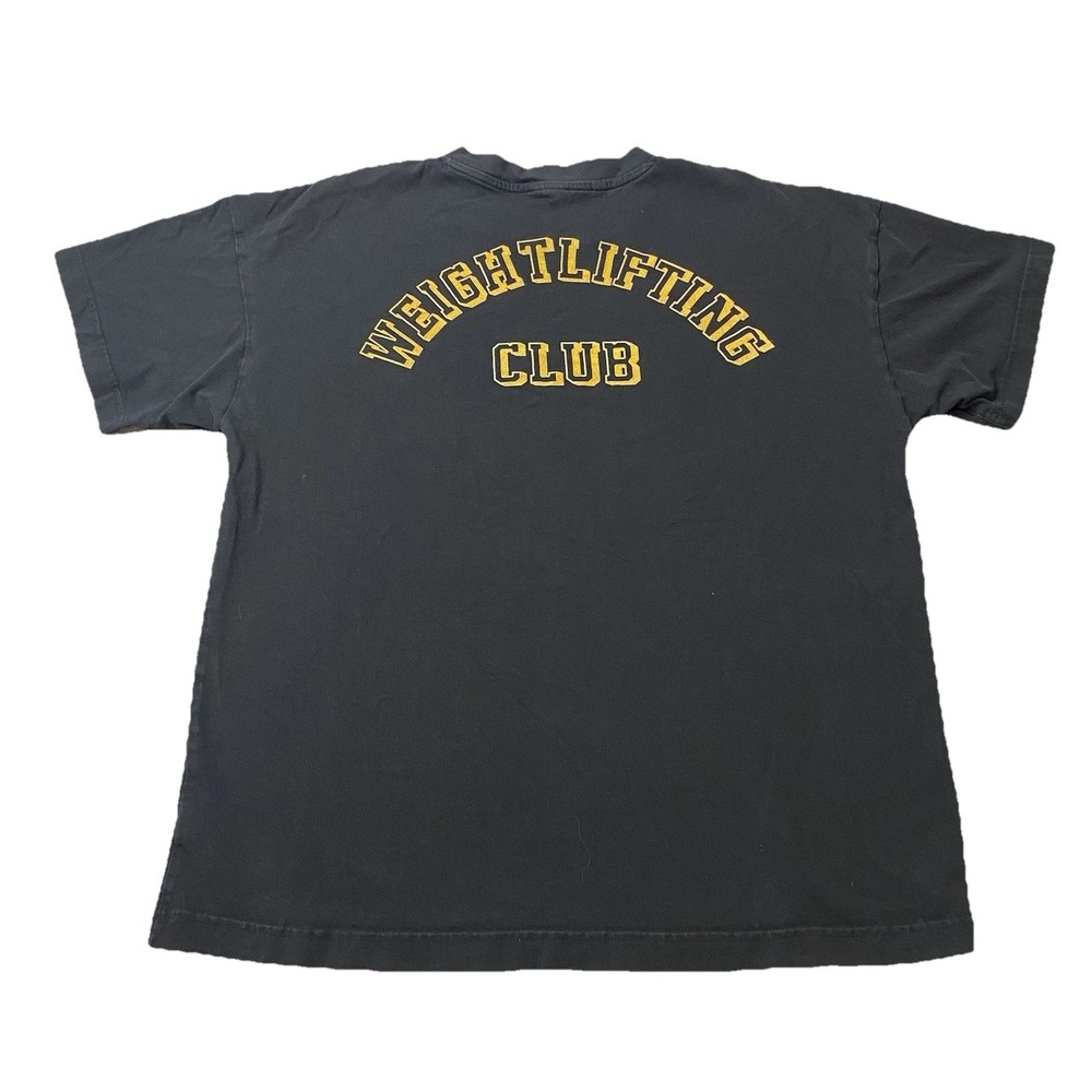 Gymshark Weightlifting Club Tshirt Size Large Black Boxy Athleisure